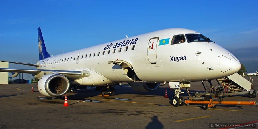 Air Astana Embraer 190 Хиуаз