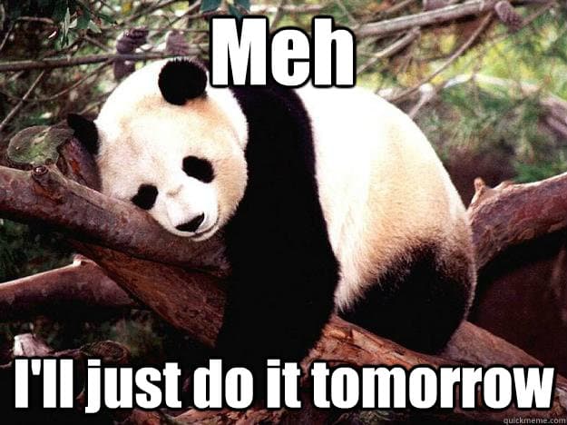 Картинки по запросу do it tomorrow meme
