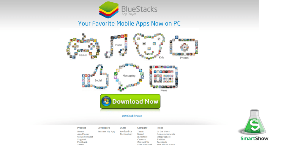 Скриншот для статьи Рустама Ниязова, SmartShow, тема BlueStack Скриншот для статьи Рустама Ниязова, SmartShow, тема BlueStack