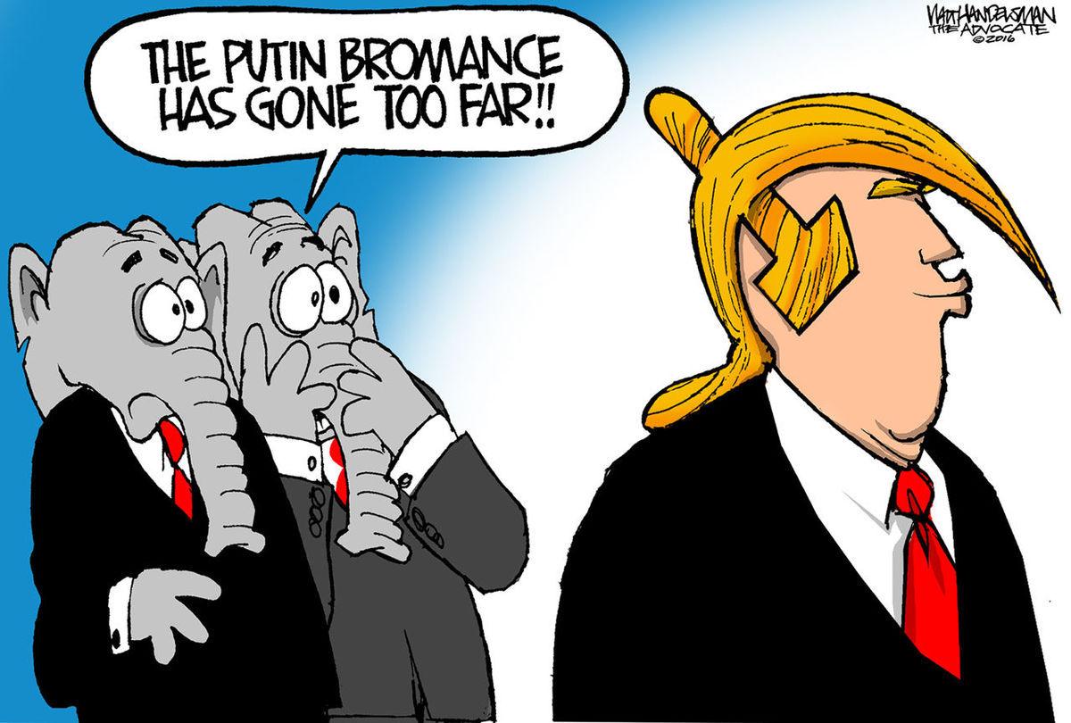 Русофил Трамп(взгляд через карикатуры) | Пикабу