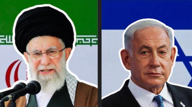 Нетаньяху (справа) и Раиси