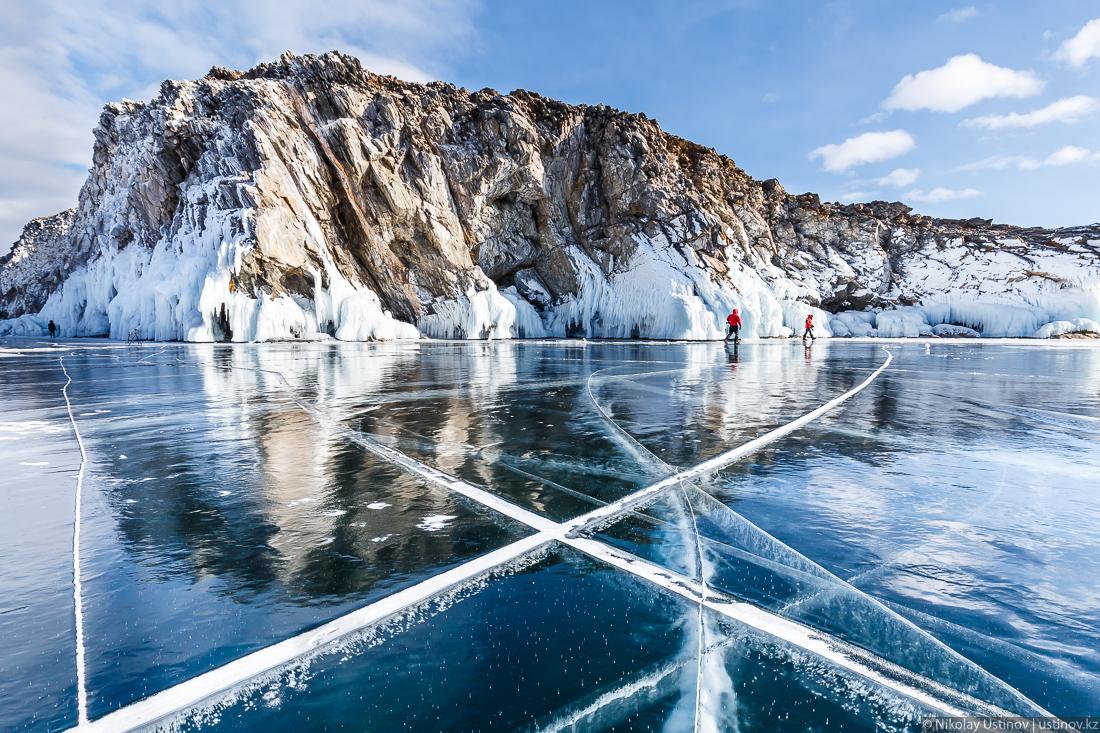 Черный лед на Байкале