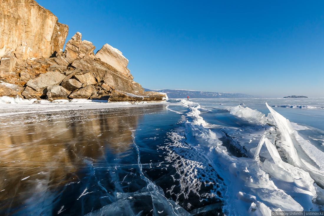 Ольхон лед у берега
