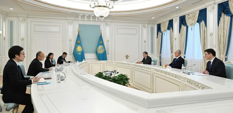 Касым-Жомарт Токаев принял президента АБР Масато Канду Касым-Жомарт Токаев принял президента АБР Масато Канду