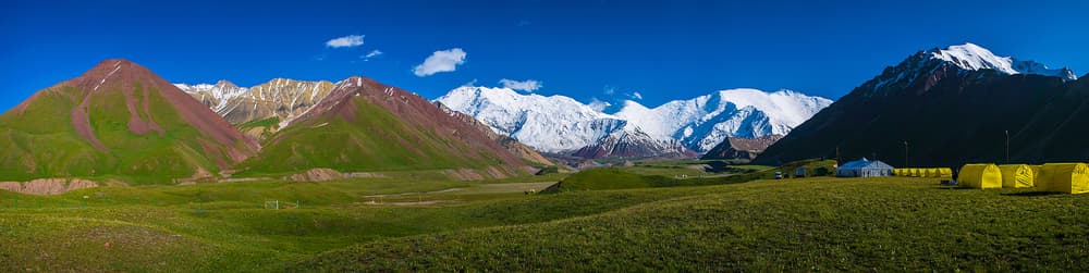 панорама пика Ленина панорама пика Ленина