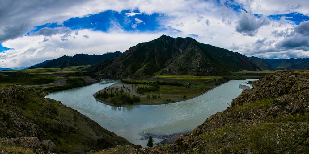 река Катунь, слияние с рекой Чуя река Катунь, слияние с рекой Чуя
