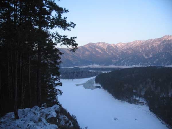 Вид на реку Катунь, село Аскат Вид на реку Катунь, село Аскат
