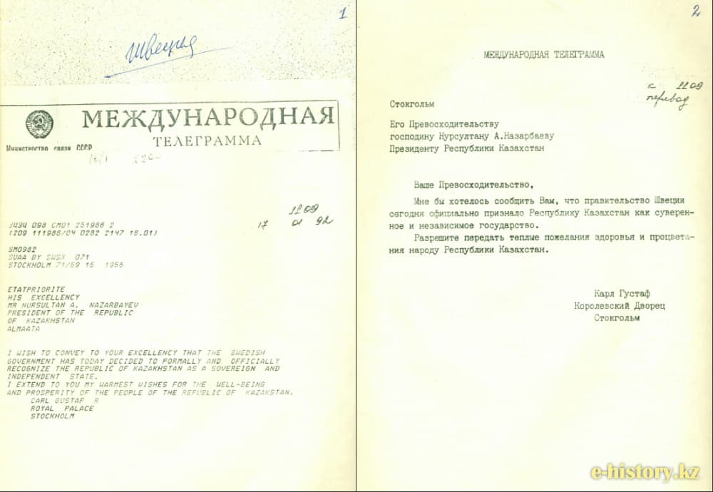 Признание Независимости Казахстана мировым сообществом Признание Независимости Казахстана мировым сообществом
