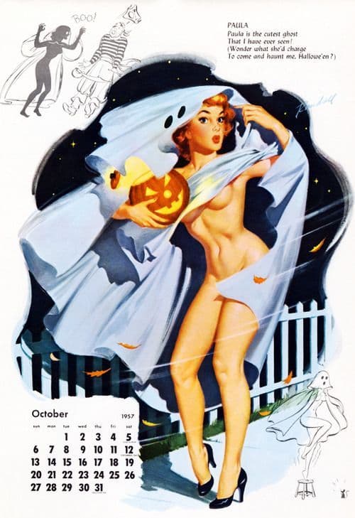 Calendar by Bill Randall, 1957 Calendar by Bill Randall, 1957