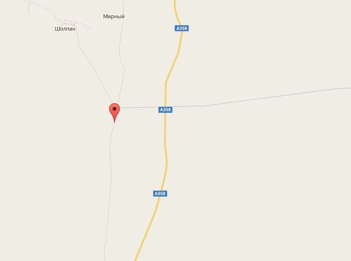 Поворот на поселок Мирный