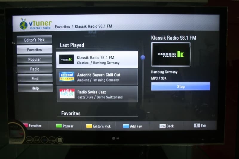 vTuner TV NetCast