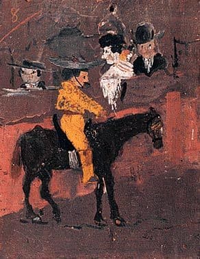 Пикадор. 1889 г. (покорила :) написана Пикассо в 8 лет!)