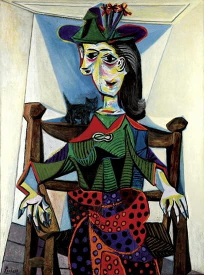 Дора Маар и кот. 1941 г. (Дора Маар)