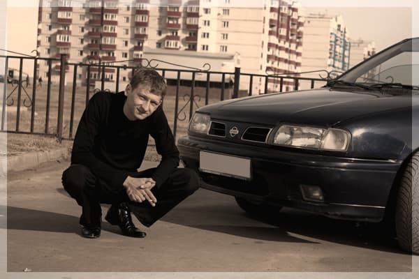 Лёха с машиной Лёха с машиной
